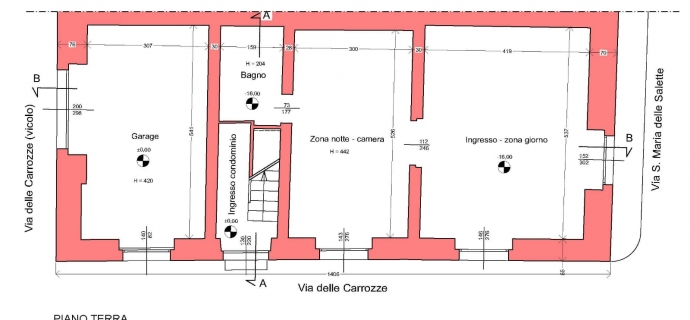 Centro storico/Via Plebiscito Intero stabile 4 appartamenti con garage